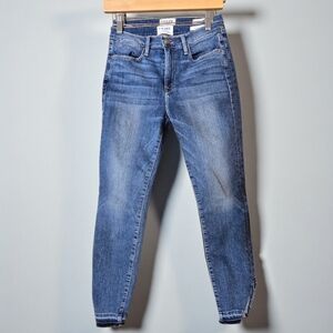 Frame Le High Skinny Slit Leg Size 27 Denim Jeans